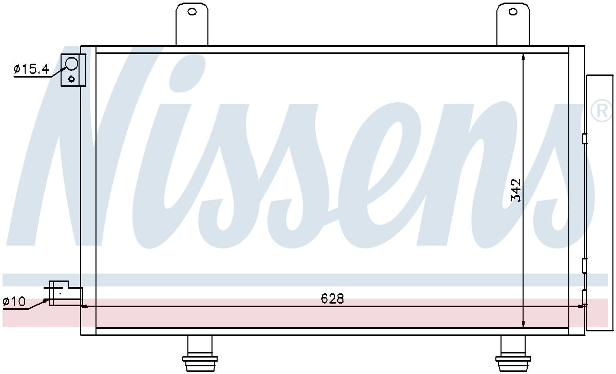 Nissens A/C Condenser and Receiver Drier Assembly 94979