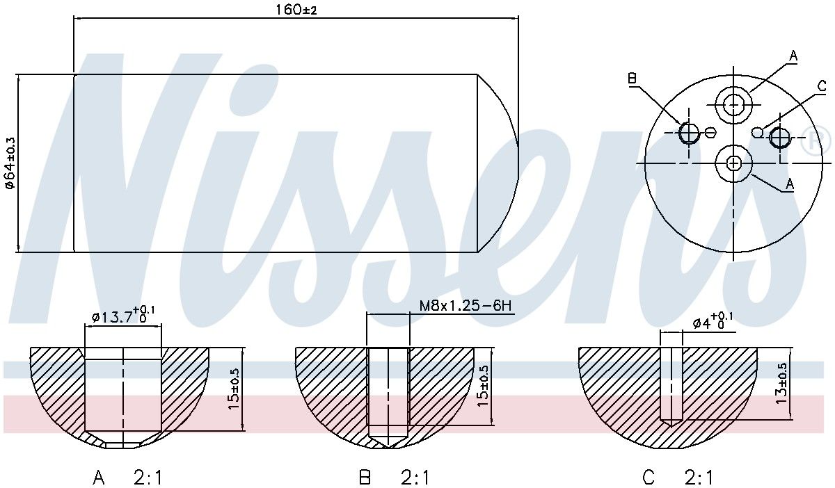 Nissens A/C Receiver Drier 95172