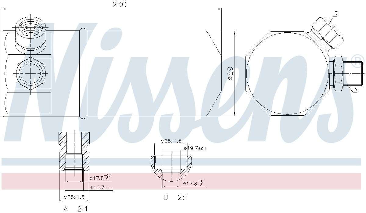 Nissens A/C Receiver Drier