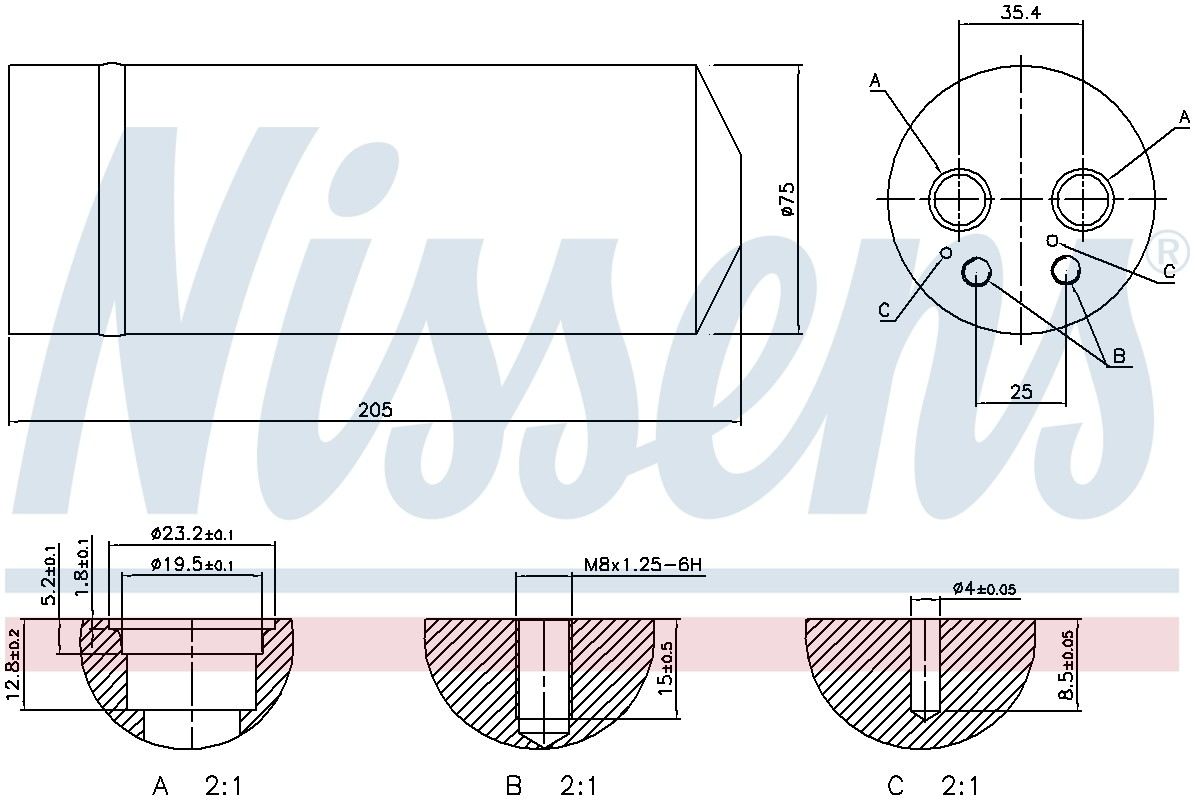 Nissens A/C Receiver Drier