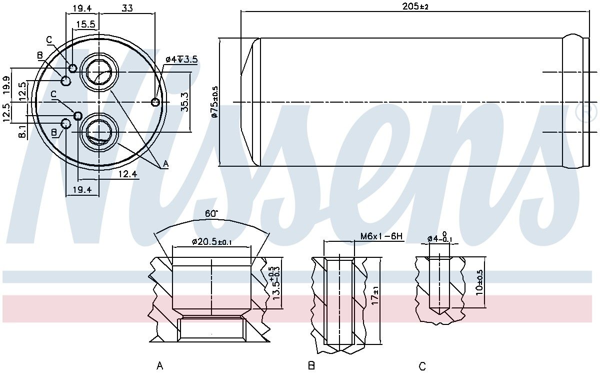 Nissens A/C Receiver Drier