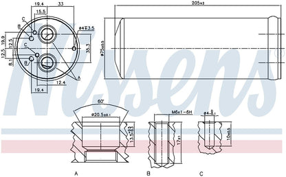 Nissens A/C Receiver Drier