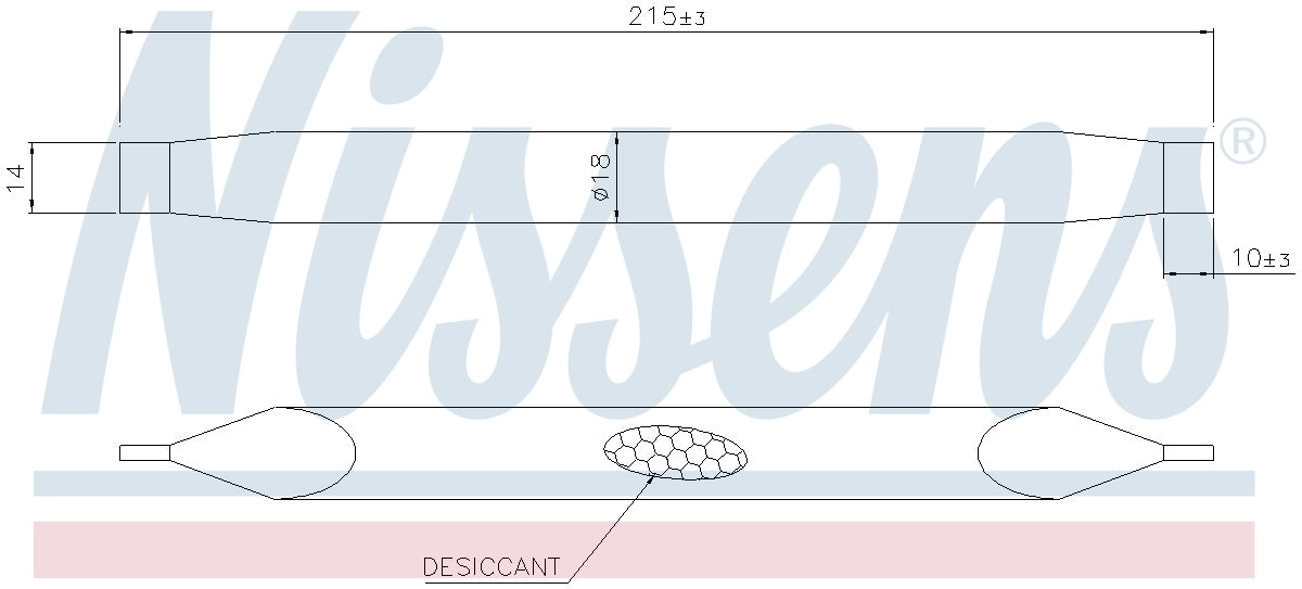 Nissens A/C Receiver Drier / Desiccant Element 95771