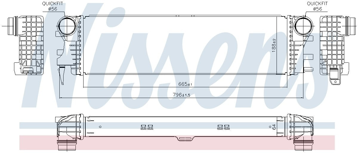 Nissens Intercooler 96017