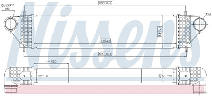 Nissens Intercooler 961005