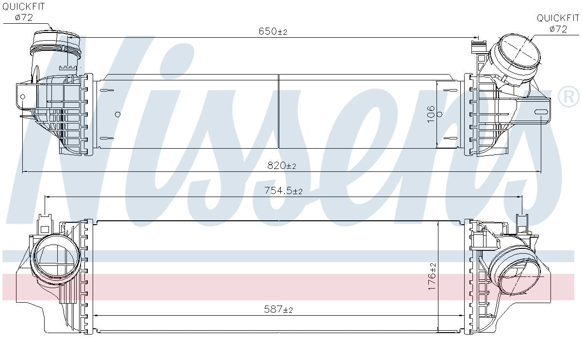 Nissens Intercooler 96103