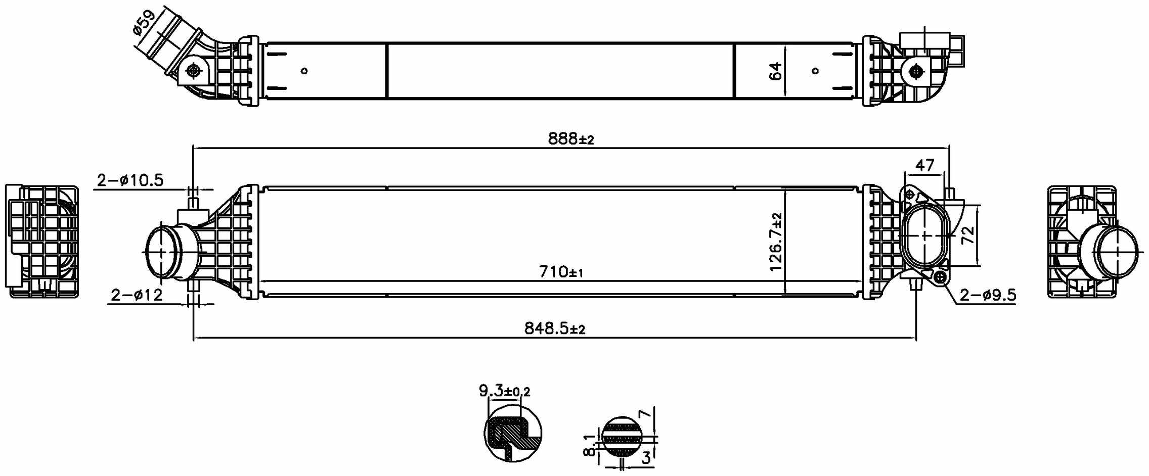 Nissens Intercooler 961300