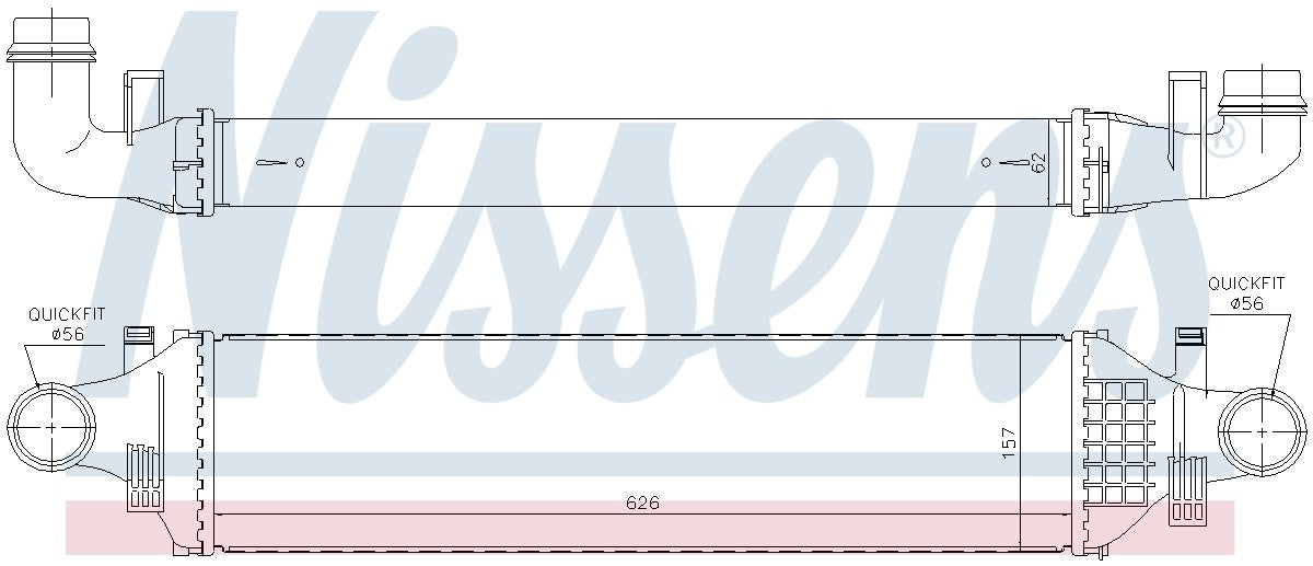 Nissens Intercooler 96335