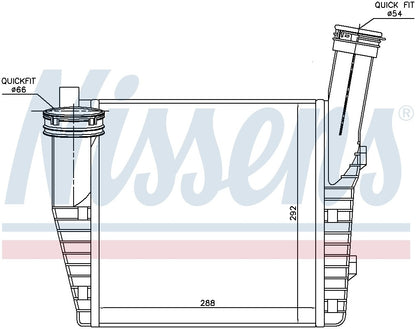 Nissens Turbocharger Intercooler 96611