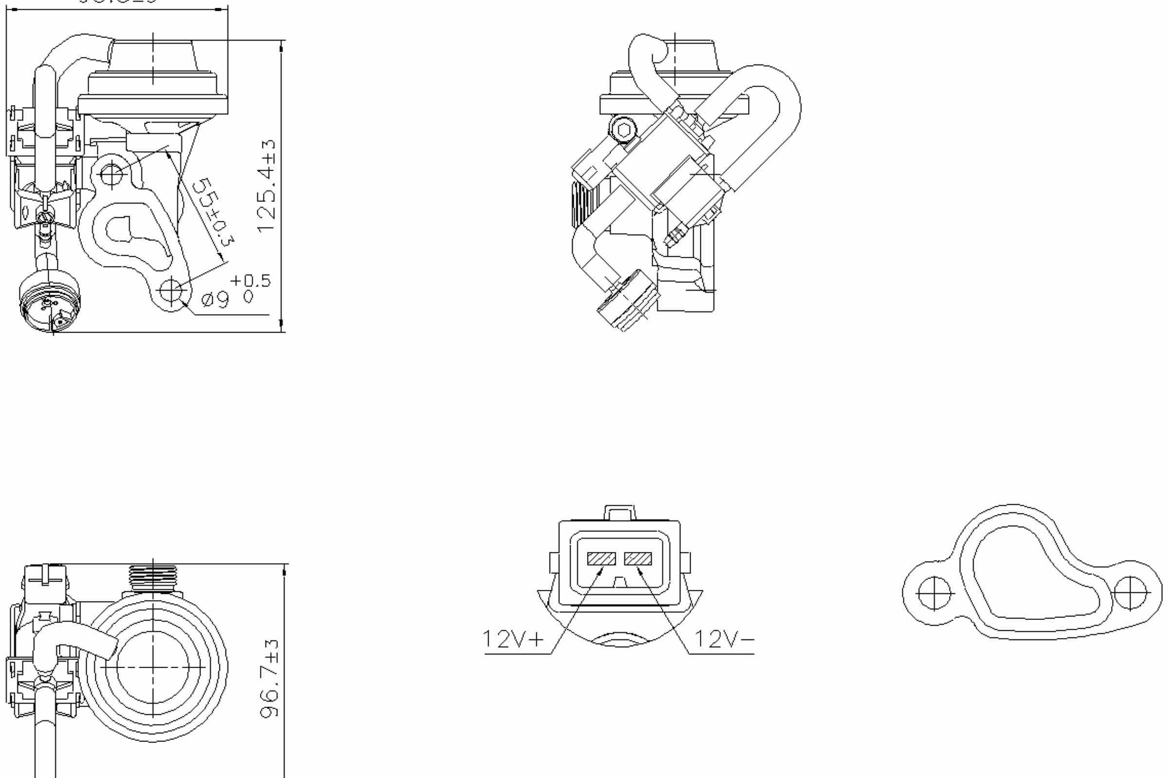 Nissens Exhaust Gas Recirculation (EGR) Valve 98344