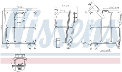Nissens Engine Coolant Reservoir 996138