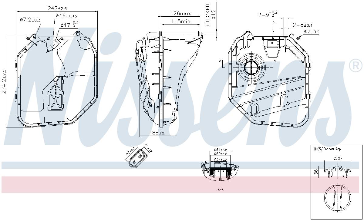 Nissens Engine Coolant Reservoir 996154