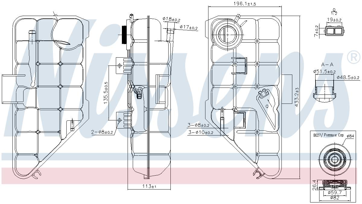 Nissens Engine Coolant Reservoir 996182