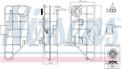 Nissens Engine Coolant Reservoir 996182