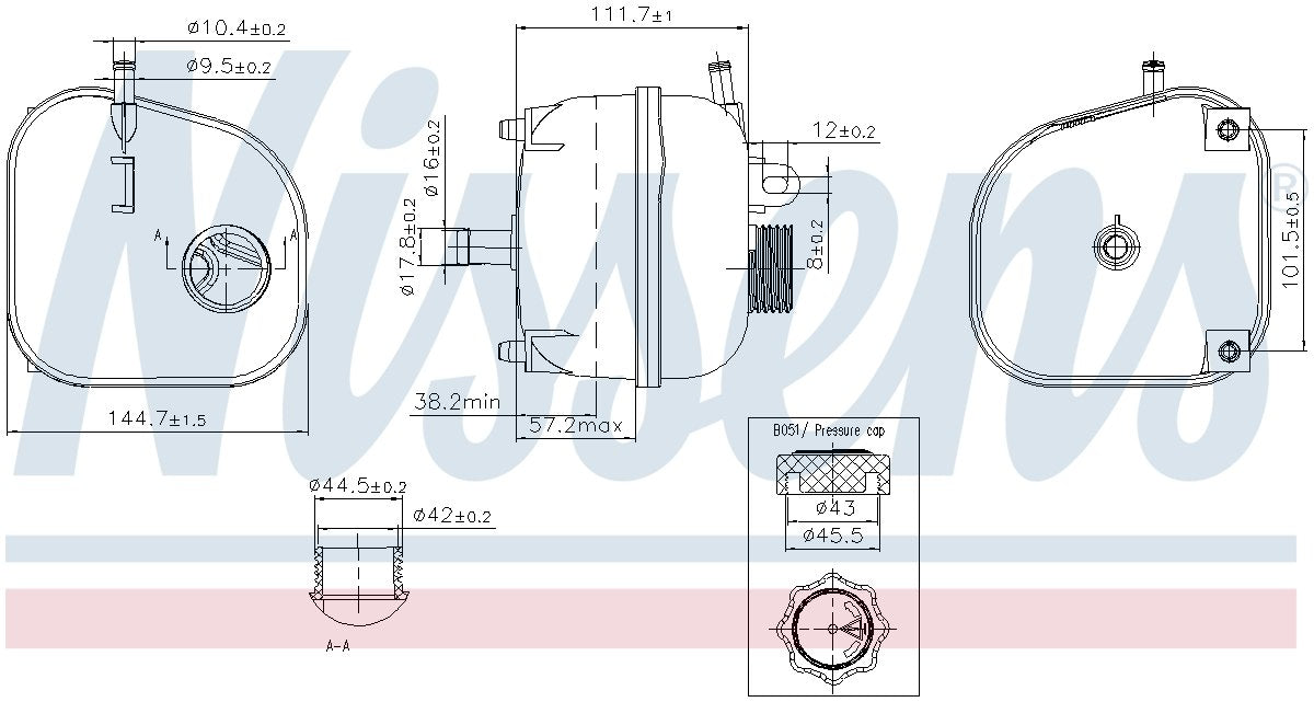 Nissens Engine Coolant Reservoir 996196