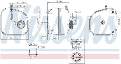 Nissens Engine Coolant Reservoir 996196