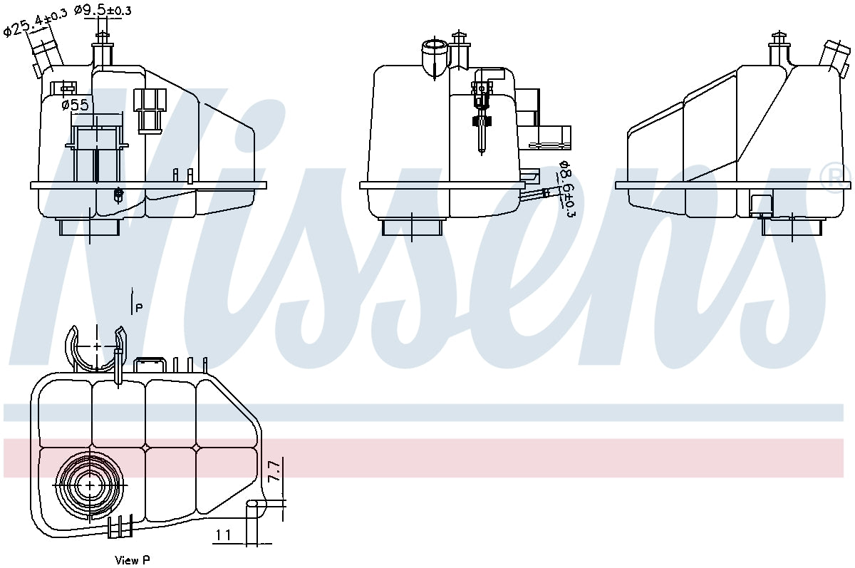 Nissens Engine Coolant Reservoir 996264 image 3