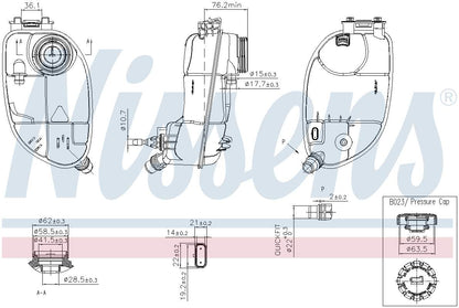 Nissens Engine Coolant Reservoir 996265