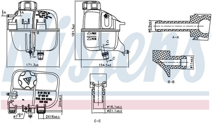 Nissens Engine Coolant Reservoir 996266