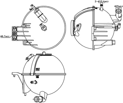 Nissens Engine Coolant Reservoir 996296