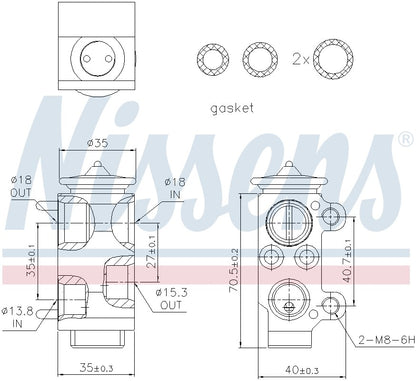 Nissens A/C Expansion Valve 999221