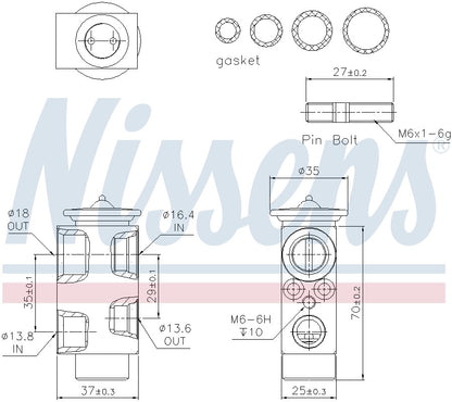 Nissens A/C Expansion Valve 999222