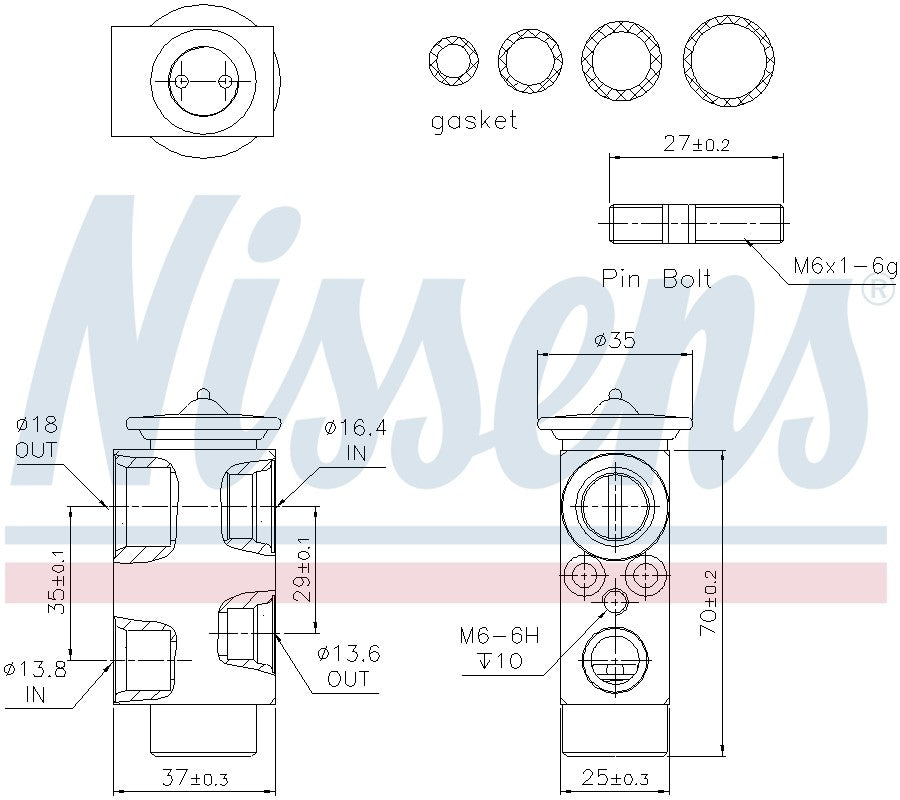 Nissens A/C Expansion Valve 999222