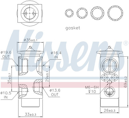 Nissens A/C Expansion Valve 999224