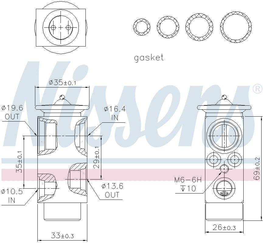 Nissens A/C Expansion Valve 999224