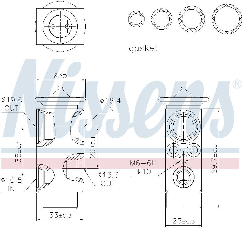 Nissens A/C Expansion Valve 999228 image 3
