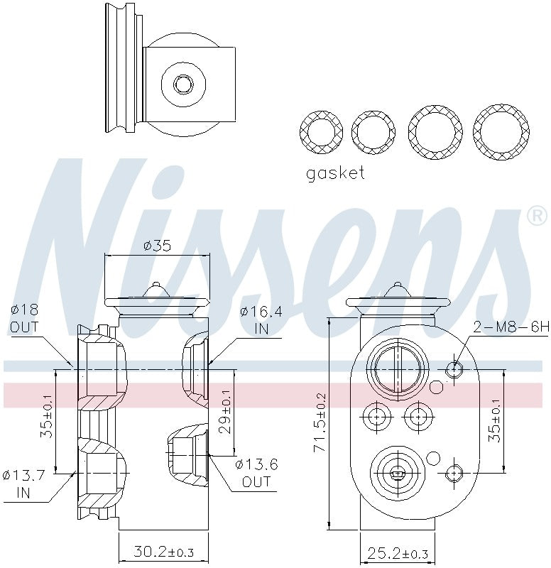 Nissens A/C Expansion Valve 999229