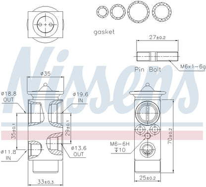 Nissens A/C Expansion Valve 999233