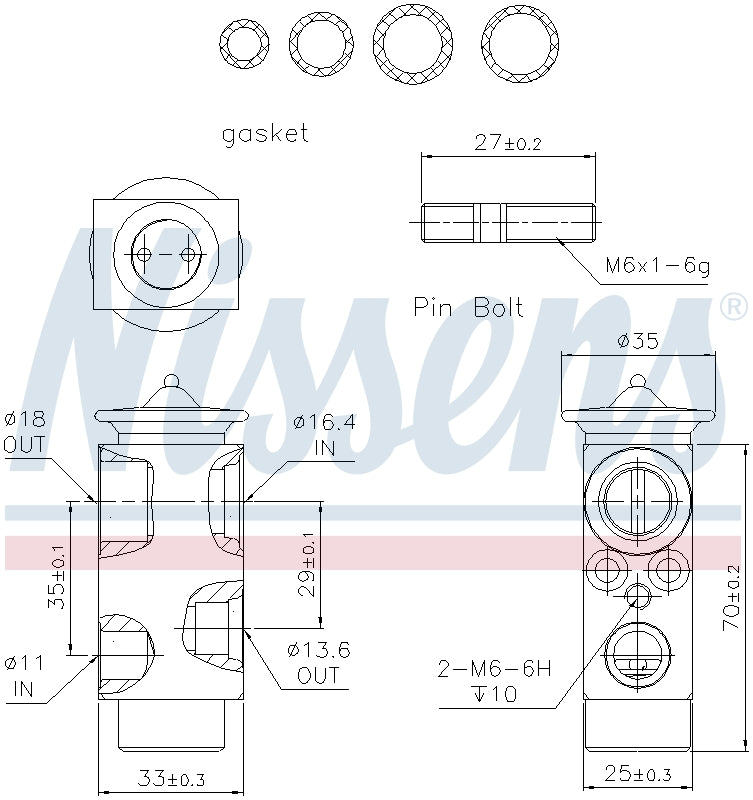 Nissens A/C Expansion Valve 999235 image 3