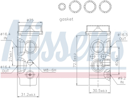 Nissens A/C Expansion Valve 999261 image 3