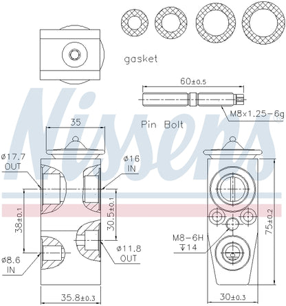 Nissens A/C Expansion Valve 999285 image 3