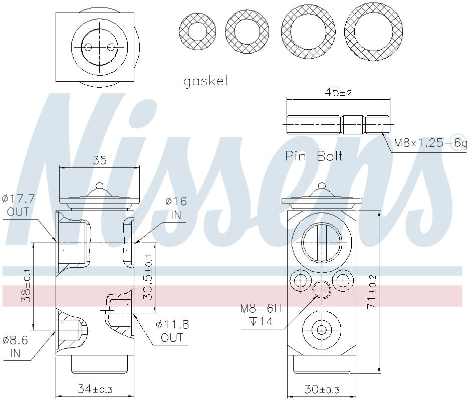 Nissens A/C Expansion Valve 999286