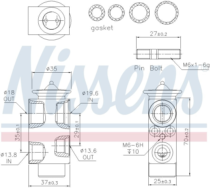 Nissens A/C Expansion Valve 999311