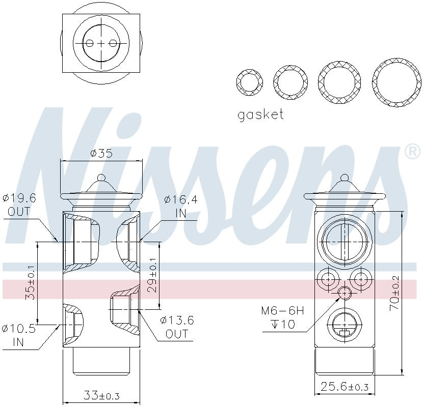 Nissens A/C Expansion Valve 999312