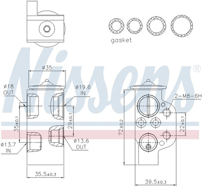 Nissens A/C Expansion Valve 999314