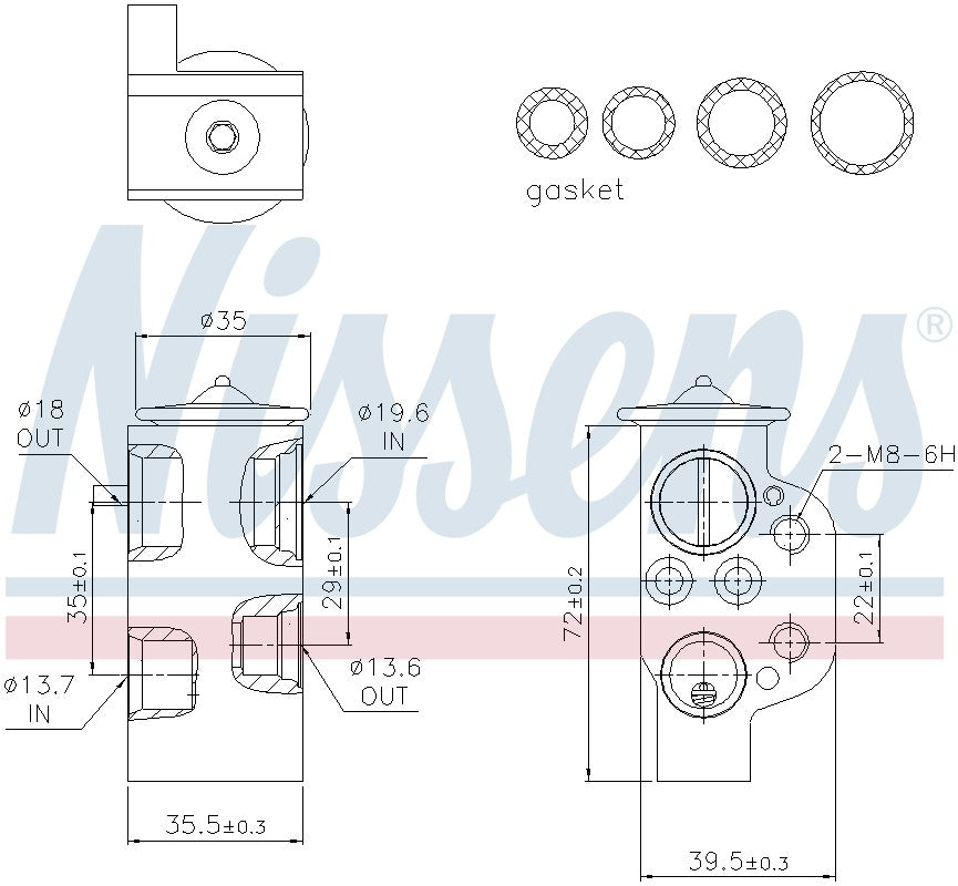 Nissens A/C Expansion Valve 999314