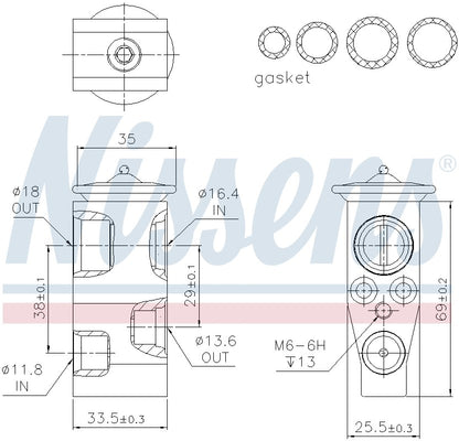 Nissens A/C Expansion Valve 999315