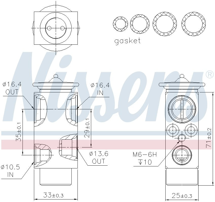 Nissens A/C Expansion Valve 999326