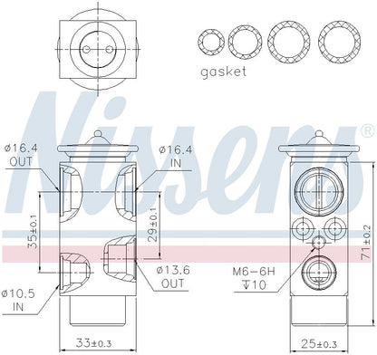 Nissens A/C Expansion Valve 999326