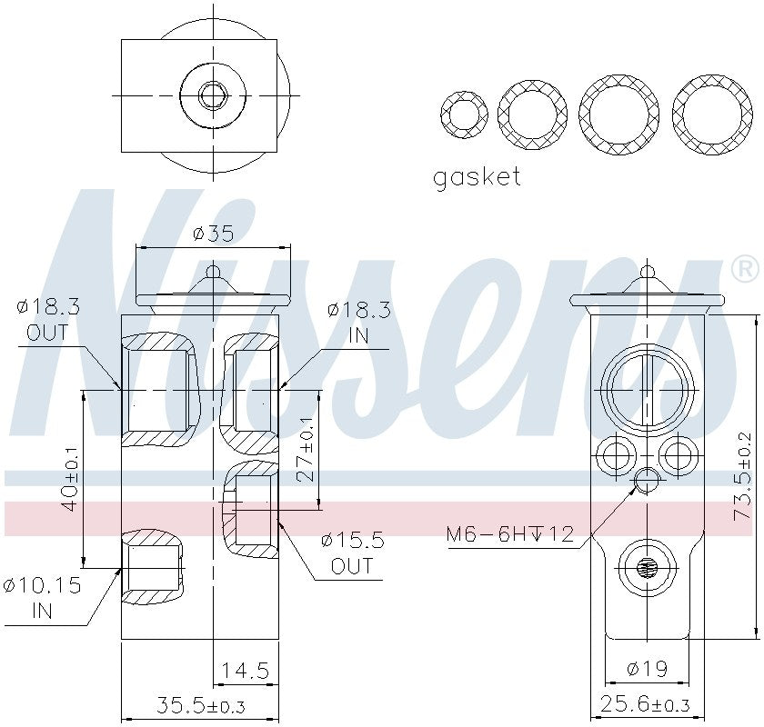 Nissens A/C Expansion Valve 999357