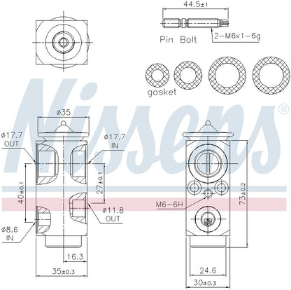 Nissens A/C Expansion Valve 999364