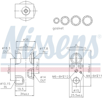 Nissens A/C Expansion Valve 999366