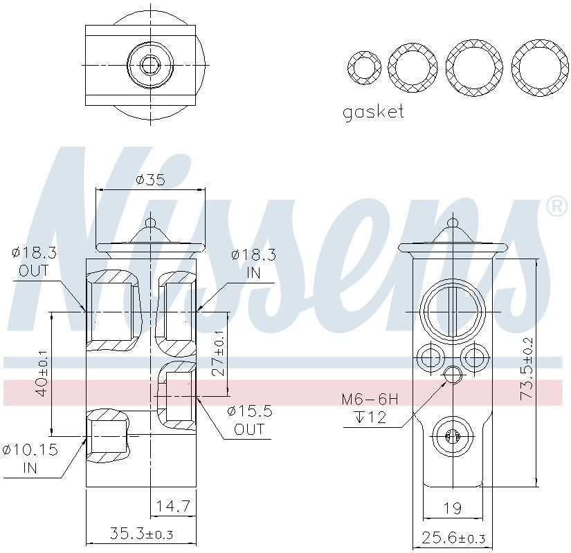 Nissens A/C Expansion Valve 999374