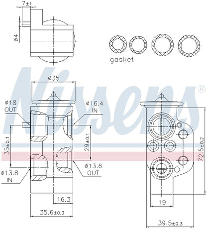 Nissens A/C Expansion Valve 999376