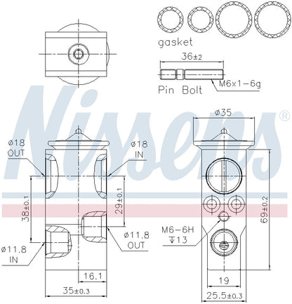 Nissens A/C Expansion Valve 999377