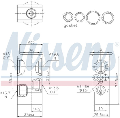Nissens A/C Expansion Valve 999378